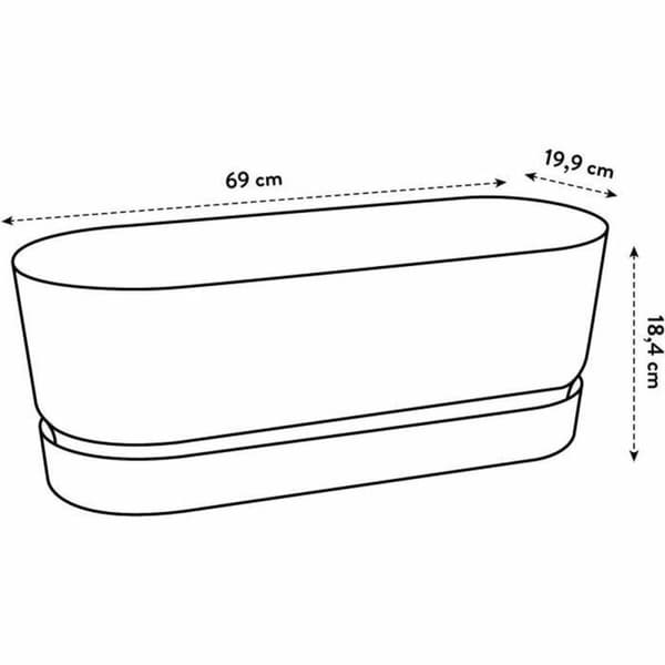 Gartner Elho 50 cm Sort Plastik