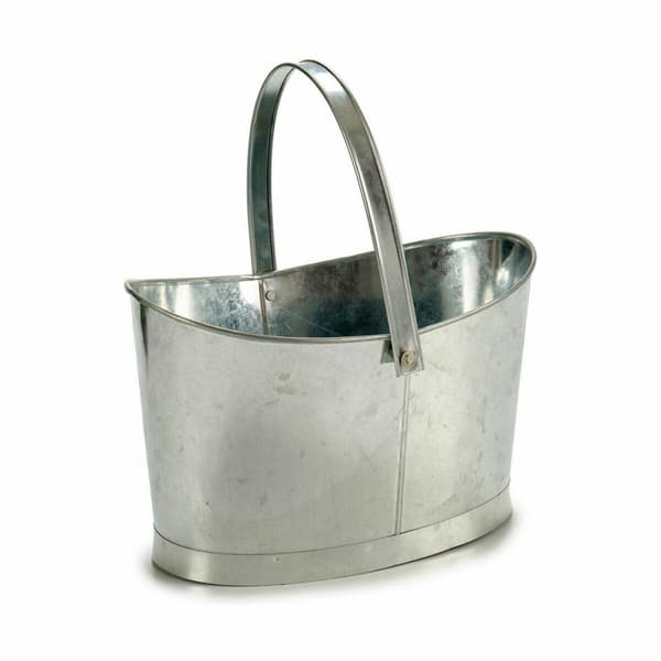 Urtepotte Ibergarden E51465-B Sølvfarvet Zink Kurv 21 x 19,5 x 35,5 cm (12 enheder)