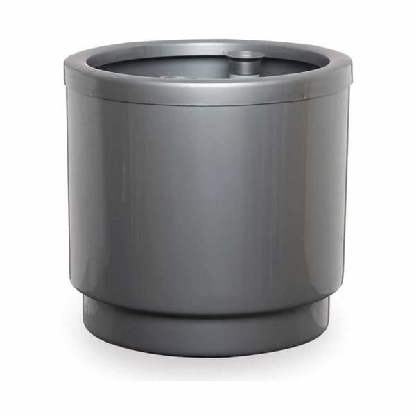 Selvvandende pot Ibergarden 4132-PLA Sølvfarvet polypropylen 32 x 30,5 x 32 cm (4 enheder)