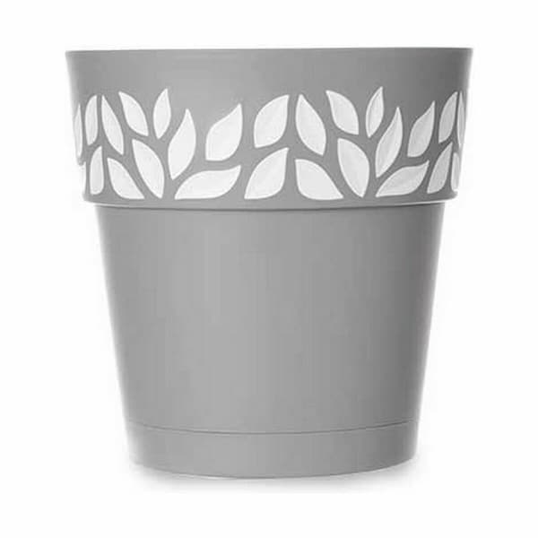 Selvvandende pot Stefanplast Cloe Grå Plastik 29 x 29 x 29 cm (6 enheder)