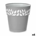 Miniatyrbillede 1 af 3: Selvvandende pot Stefanplast Cloe Grå Plastik 29 x 29 x 29 cm (6 enheder)