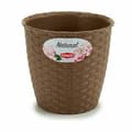 Miniatyrbillede 2 af 3: Urtepotte Stefanplast Brun Plastik 14 x 13 x 14 cm (12 enheder)