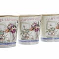 Miniatyrbilde 4 av 4: Grytesett DKD Home Decor Rosa Gyllen PVC Aluminium Shabby Chic 38 x 13 x 14 cm (3 Deler)
