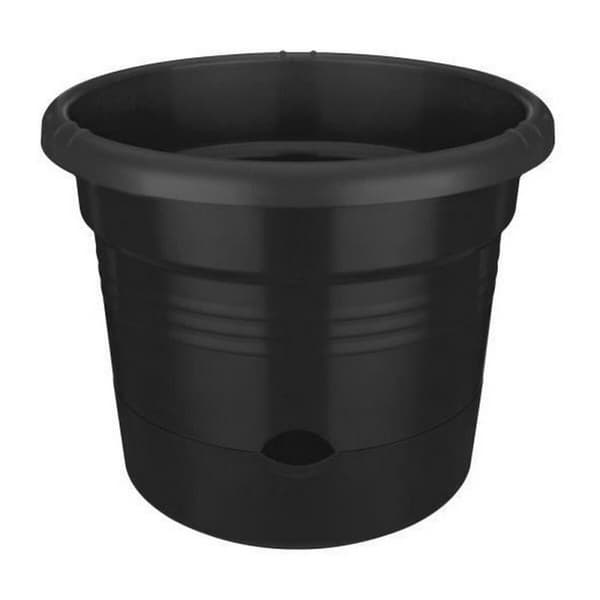 Dekorative Pongponger Elho Basics Tomato Svart (Ø 33 cm)