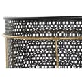 Miniatyrbilde 3 av 5: Sett med blomsterpotter DKD Home Decor Svart Gyllen Metall Loft 36 x 36 x 58 cm