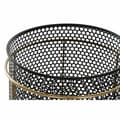 Miniatyrbilde 5 av 5: Sett med blomsterpotter DKD Home Decor Svart Gyllen Metall Loft 36 x 36 x 58 cm