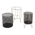 Miniatyrbilde 2 av 5: Sett med blomsterpotter DKD Home Decor Svart Gyllen Metall Loft 36 x 36 x 58 cm