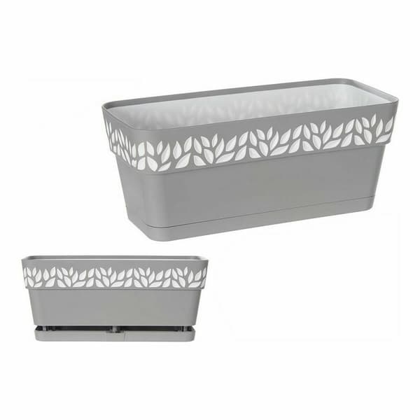 Planter Stefanplast Cloe Hvit Grå Plast 13,3 x 12,3 x 29,3 cm (12 enheter)