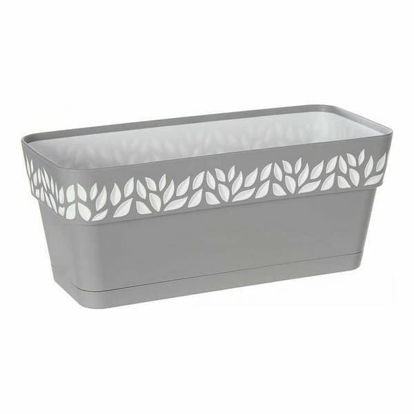 Planter Stefanplast Cloe Hvit Grå Plast 13,3 x 12,3 x 29,3 cm (12 enheter)