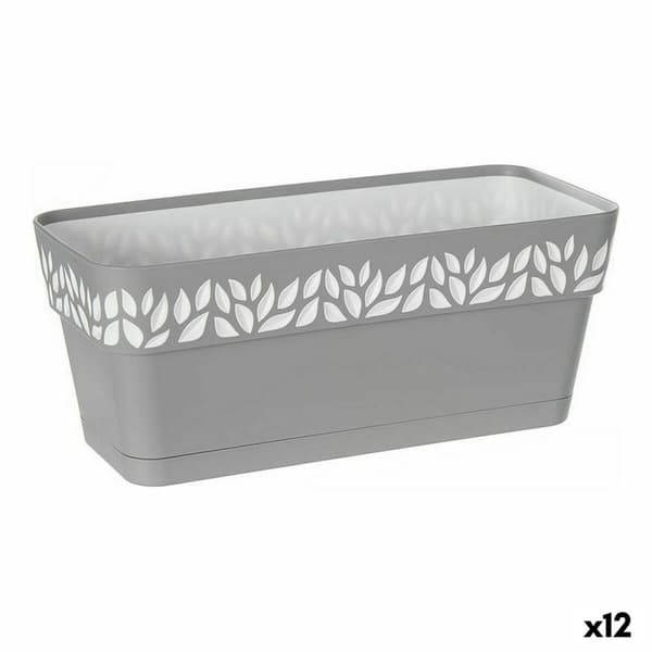 Planter Stefanplast Cloe Hvit Grå Plast 13,3 x 12,3 x 29,3 cm (12 enheter)
