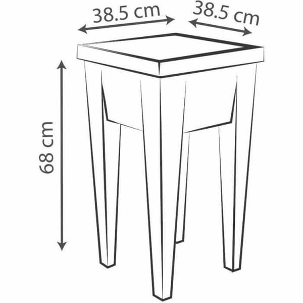 Planter EDA Grønnsaker Dyrkebord 38,5 x 38,5 x 68 cm