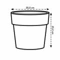 Miniatyrbilde 3 av 4: Dekorative Pongponger Elho 9262302511800 Oker Plast Sirkulær Ø 24,7 x 23,2 cm