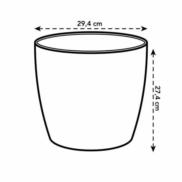 Dekorative Pongponger Elho 5642723015000 Hvit polypropylen Plast Sirkulær