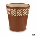 Miniatyrbilde 1 av 3: Selvvannende blomsterpotte Stefanplast Orfeo Terrakotta Plast 25 x 25 x 25 cm (6 enheter)