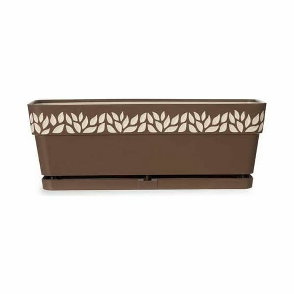 Planter Stefanplast Cloe Brun Plast 49,5 x 17 x 19 cm (12 enheter)