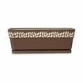 Miniatyrbilde 3 av 3: Planter Stefanplast Cloe Brun Plast 49,5 x 17 x 19 cm (12 enheter)