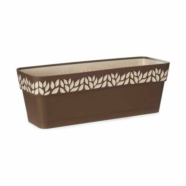Planter Stefanplast Cloe Brun Plast 49,5 x 17 x 19 cm (12 enheter)
