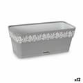 Miniatyrbilde 1 av 3: Planter Stefanplast Gaia Grå Plast 13,3 x 12,3 x 29,3 cm (12 enheter)