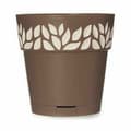 Miniatyrbilde 3 av 3: Selvvannende blomsterpotte Stefanplast Cloe Brun Plast 15 x 15 x 15 cm (12 enheter)