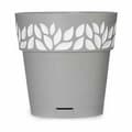 Miniatyrbilde 3 av 3: Selvvannende blomsterpotte Stefanplast Cloe Grå Plast 19 x 19 x 19 cm (12 enheter)