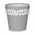 Miniatyrbilde 2 av 3: Selvvannende blomsterpotte Stefanplast Cloe Grå Plast 19 x 19 x 19 cm (12 enheter)