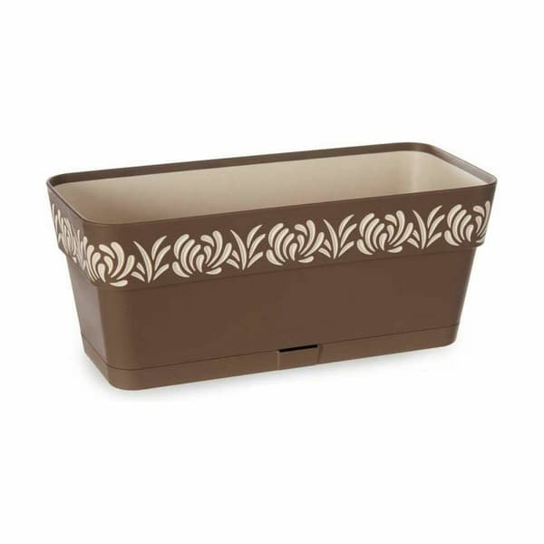 Planter Stefanplast Gaia Brun Plast 13,3 x 12,3 x 29,3 cm (12 enheter)