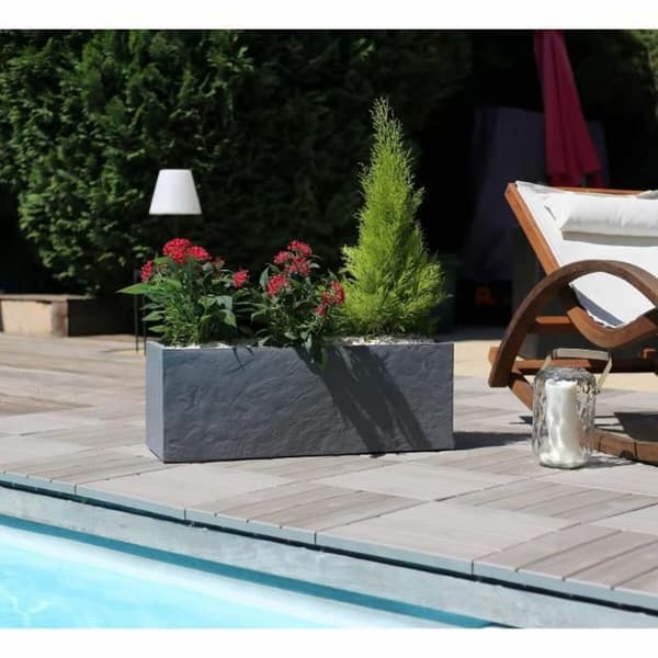 Dekorative Pongponger EDA Svart Antrasitt 79,5 x 29,5 x 29,5 cm