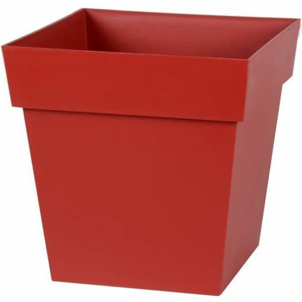 Dekorative Pongponger EDA Rød Kvadrat 32 x 32 x 32 cm
