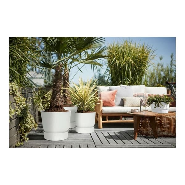Dekorative Pongponger Elho 0464344715000 Hvit Sirkulær