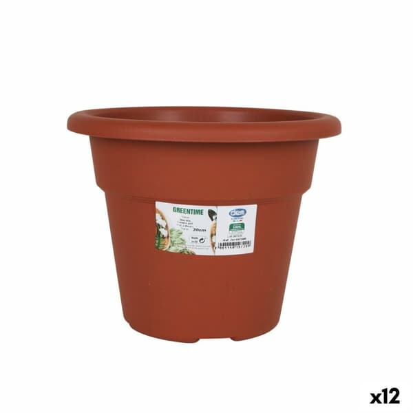 Dekorative Pongponger Dem Greentime Sirkulær Brun ø 20 x 15,75 cm (12 enheter)