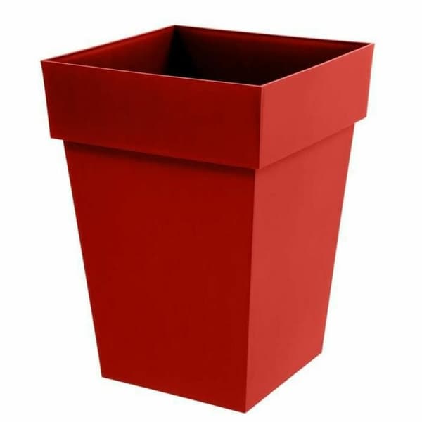 Planter EDA Tuscan Rød polypropylen Kvadrat 39 x 39 x 53 cm