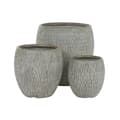 Miniatyrbilde 5 av 5: Sett med blomsterpotter Home ESPRIT Grå Fiberglass Magnesium 55 x 55 x 55,5 cm (3 enheter)