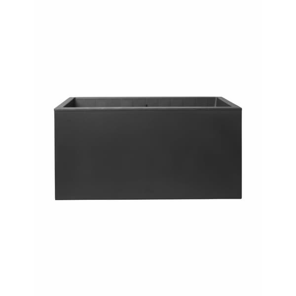 Dekorative Pongponger Elho Svart 59 x 30 x 29 cm Rektangulær Moderne