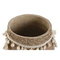 Miniatyrbilde 2 av 3: Sett med blomsterpotter Home ESPRIT Lysebrun Sement Tropisk 30 x 29 x 25 cm