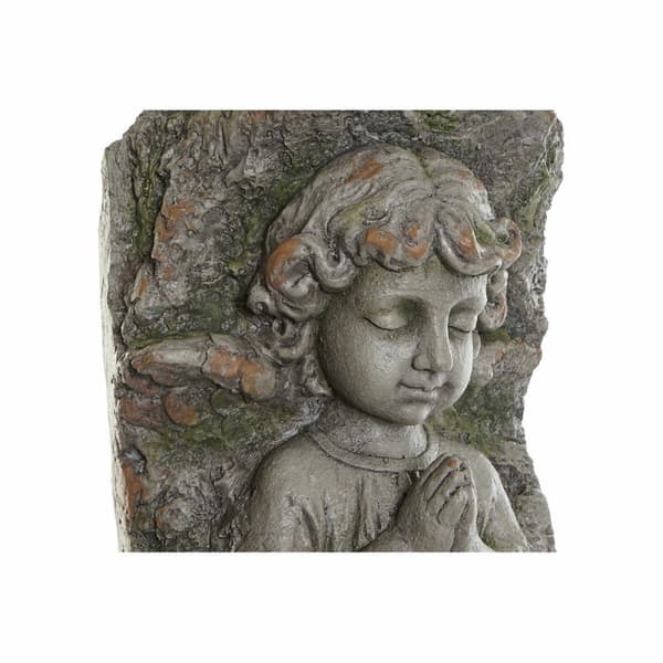 Kasvit DKD Home Decor Lasikuitu Harmaa Enkeli (29 x 22 x 74 cm)