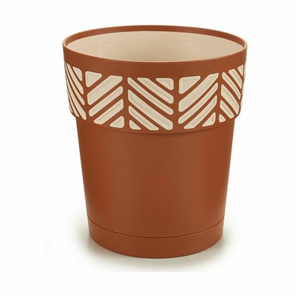 Itsekasteleva kukkaruukku Stefanplast Orfeo Terrakotta Muovinen 15 x 15 x 15 cm (12 osaa)