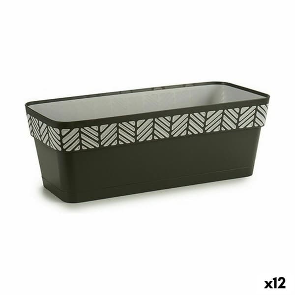 Kukkalaatikko Stefanplast Orfeo Antrasiitinharmaa Muovinen 18 x 17 x 49,5 cm (12 osaa)
