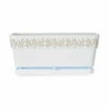 Pikkukuva 3 / 3: Kukkalaatikko Stefanplast Gaia Valkoinen Muovinen 13,3 x 12,3 x 29,3 cm (12 osaa)