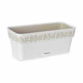 Pikkukuva 2 / 3: Kukkalaatikko Stefanplast Gaia Valkoinen Muovinen 13,3 x 12,3 x 29,3 cm (12 osaa)