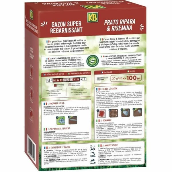 Siemenet KB Kregfac100 Ruoho Nopea 2 Kg 100 m²