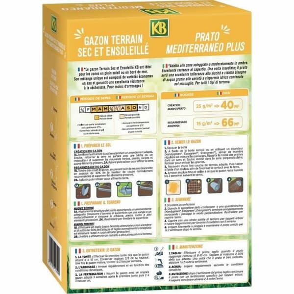 Siemenet KB Ruoho Välimeren 1 kg 40 m²