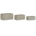 Pikkukuva 1 / 6: Kukkalaatikko Home ESPRIT Beige Lasikuitu Magnesium 74,5 x 37,5 x 37,5 cm