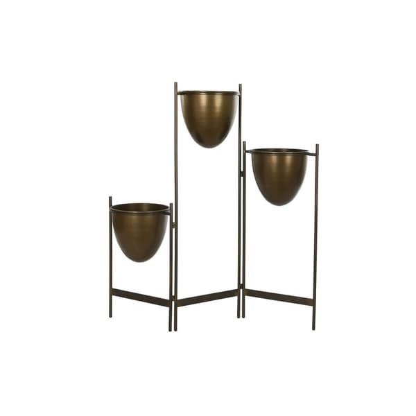 Kasvit DKD Home Decor Musta Metalli Kupari Vintage (35 x 26,5 x 105 cm)
