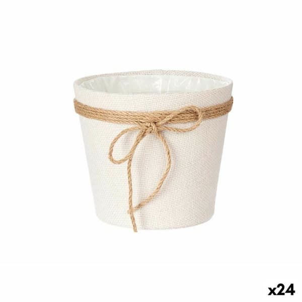 Kasvit 18 x 16 cm Valkoinen Köysi Muovinen (24 osaa)