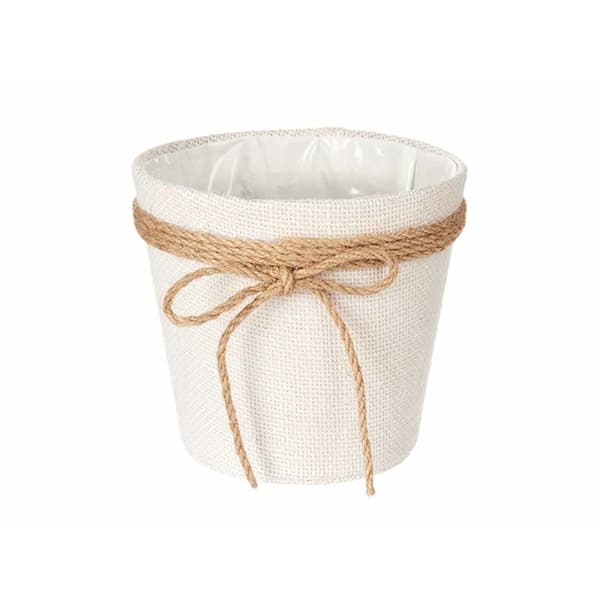 Kasvit Ibergarden 86449 Valkoinen Ruskea Kangas Lasso 16 x 15 x 16 cm (24 osaa)