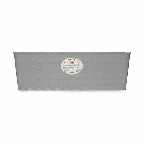 Kukkalaatikko Stefanplast Harmaa Muovinen 18 x 16 x 49 cm (12 osaa)