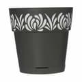 Pikkukuva 3 / 3: Itsekasteleva kukkaruukku Stefanplast Gaia Antrasiitinharmaa Muovinen 15 x 15 x 15 cm (12 osaa)