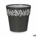 Pikkukuva 1 / 3: Itsekasteleva kukkaruukku Stefanplast Gaia Antrasiitinharmaa Muovinen 15 x 15 x 15 cm (12 osaa)