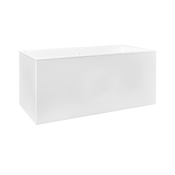 Kukkaruukku Elho 59 x 30 x 29 cm Valkoinen Muovinen Suorakulmainen Moderni