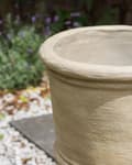 Miniatyrbillede 5 af 8: Plantekrukke Beige Rektangulær Terracotta ⌀ 43 cm Udendørs Indendørs Have Stue Tilbehør
